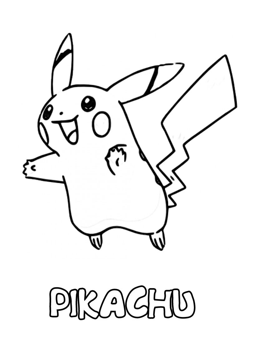 Coloriage Pikachu A Imprimer Gratuit