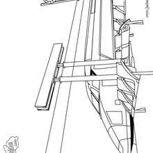 Coloriage d'un train en gare - Coloriage - Coloriage VEHICULES - Coloriage TRAIN - Coloriages TRAINS