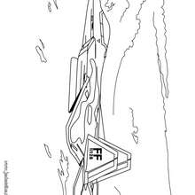 Coloriage d'un avion de combat