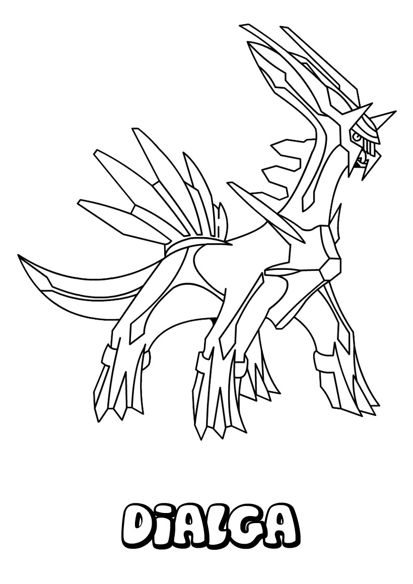 Coloriages Pokemon mega evolues Coloriage - coloriage de pokémon légendaire