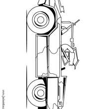Coloriage d'une jeep