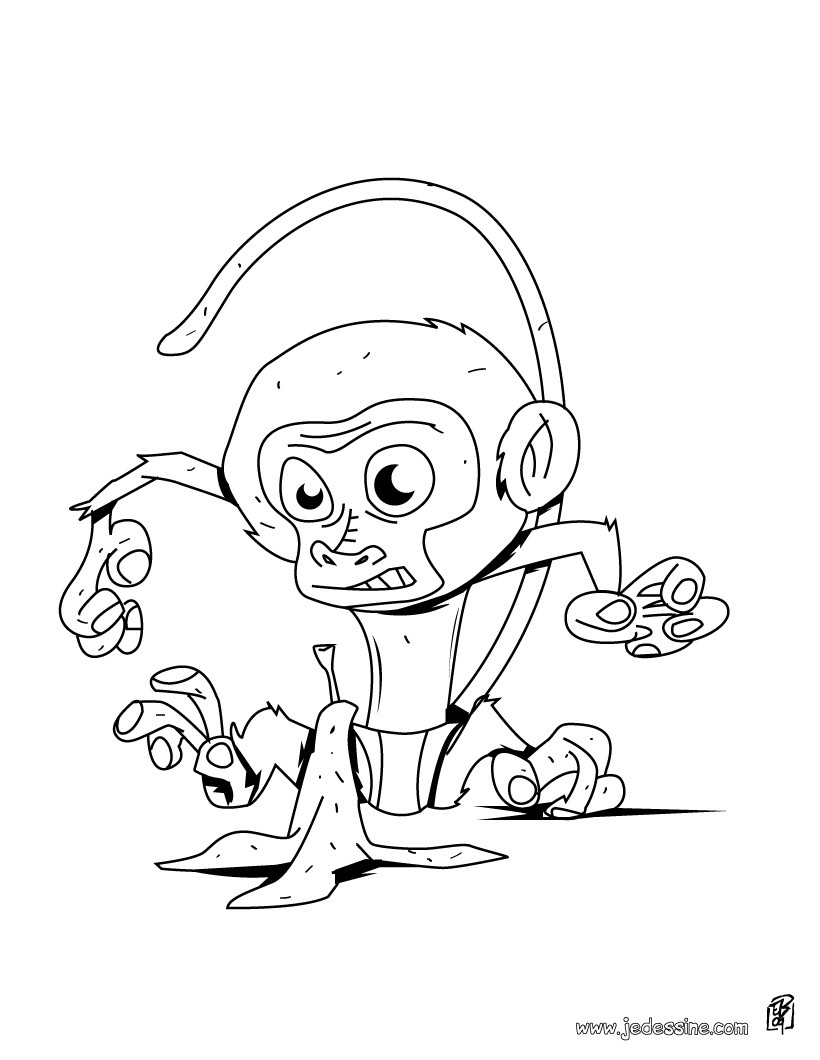 petit singe et banane
