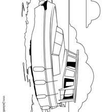 Coloriage d'un bateau de promenade