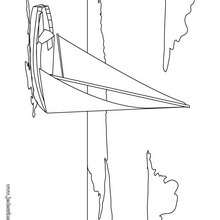 Coloriage d'un voilier en mer - Coloriage - Coloriage VEHICULES - Coloriage BATEAU - Coloriage VOILIER