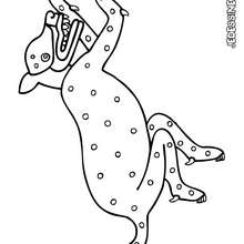 Coloriage d'un carcajou