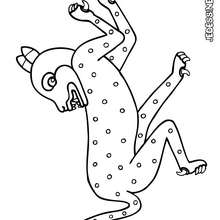 Coloriage d'un ocelot - Coloriage - Coloriage ANIMAUX - Coloriage ANIMAUX PRE HISPANIQUES