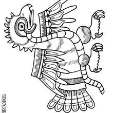 Coloriage d'un urubu - Coloriage - Coloriage ANIMAUX - Coloriage ANIMAUX PRE HISPANIQUES