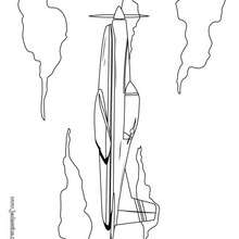 Coloriage d'un avion de voltige