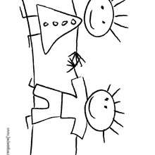 Coloriage d'un dessin d'école - Coloriage - Coloriage GRATUIT - Coloriage RENTREE SCOLAIRE - Coloriage ECOLE