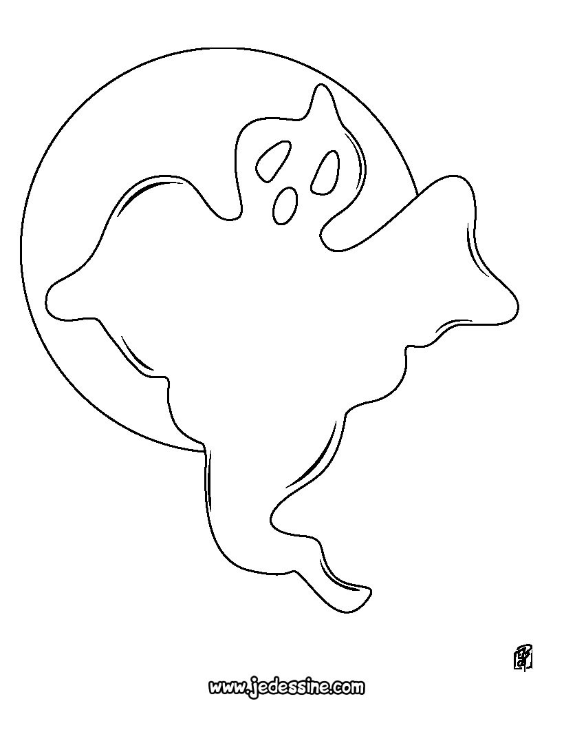 Coloriage D Halloween Fantome