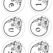 Lettres Boules de Noel - 1 - Coloriage - Coloriage FETES - Coloriage NOEL - Coloriage LETTRES ALPHABET JOYEUX NOEL