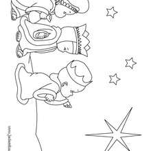 Coloriage des Rois Mages - Coloriage - Coloriage FETES - Coloriage NOEL - Coloriage PERSONNAGES RELIGIEUX - Coloriage ROIS MAGES