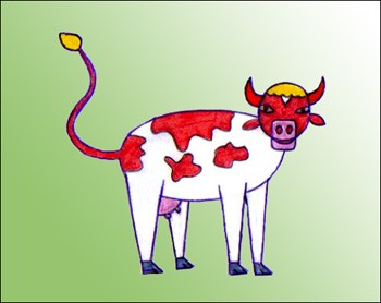 dessin vache