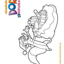 Coloriage de Chipeur et le sac de cadeaux