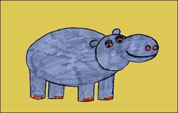 dessin-hippopotame