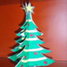Fiche bricolage : le sapin en 3 dimensions - Activit�s - BRICOLAGE FETES - BRICOLAGE NOEL - BRICOLAGE SAPIN  DE NOEL - FAIRE UN SAPIN DE NOEL EN 3 DIMENSIONS