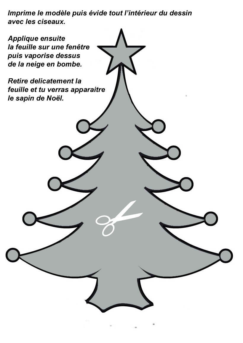 POCHOIR-SAPIN-DE-NOEL