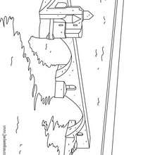 Coloriage du Pont d'Avignon - Coloriage - Coloriage PAYS - Coloriage FRANCE - Coloriage MONUMENTS FRANCAIS