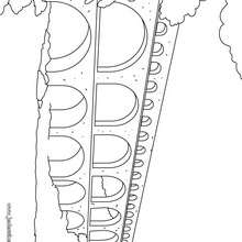 Coloriage du Pont du Gard - Coloriage - Coloriage HISTOIRE ET PAYS - Coloriage FRANCE - Coloriage MONUMENTS FRANCAIS