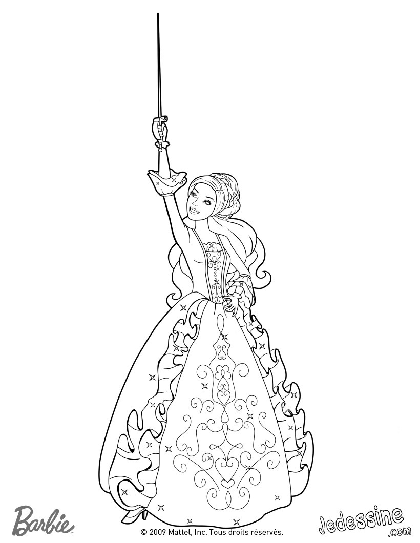 coloriage-barbie-et-les-3-mousquetaires-viveca-2