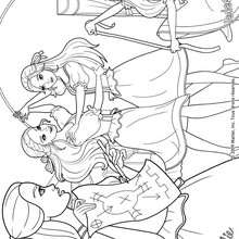 Coloriage du plan d'attaque - Coloriage - Coloriage BARBIE - Coloriage BARBIE ET LES 3 MOUSQUETAIRES - Coloriage BARBIE EN LIGNE