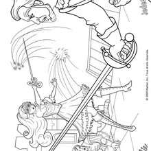 Coloriage du duel � l'�p�e