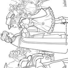 Coloriage de Corinne, Aramina et Ren�e devenant Mousquetaires - Coloriage - Coloriage BARBIE - Coloriage BARBIE ET LES 3 MOUSQUETAIRES - Coloriage ARAMINA