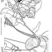Coloriage du prince qui s'�chappe de peu