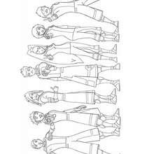 Coloriage de l'�quipe - Coloriage - Coloriage PERSONNAGES SERIES TELE - Coloriage GALACTIK FOOTBALL
