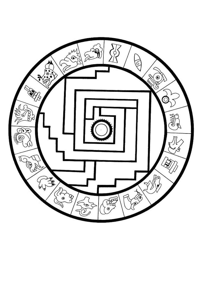 mandala azteque