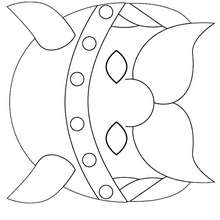 Masque de Carnaval : LE VIKING - Activités - BRICOLAGE FETES - BRICOLAGE CARNAVAL - Masques à découper et colorier pour le Carnaval