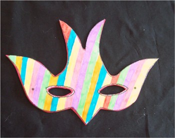 Masque à imprimer : FABRIQUER UN MASQUE DU CARNAVAL.