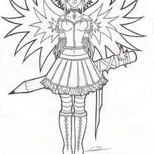 Coloriage manga - Coloriage - Coloriage ENFANT