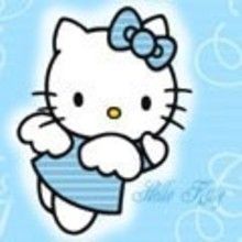 Coloriage de Hello Kitty sur la plage