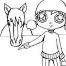 Coloriage EQUITATION - Coloriage SPORT - Coloriage
