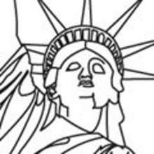 Coloriage de la Statue de la Liberté