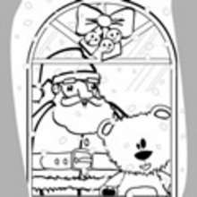 Coloriage CARTES DE VOEUX NOEL - Coloriage FETES - Coloriage