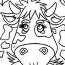 Coloriage d'une vache