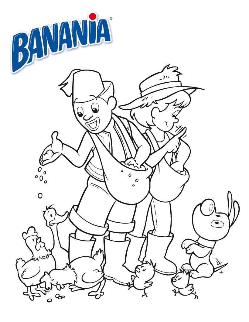 Coloriage BANANIA