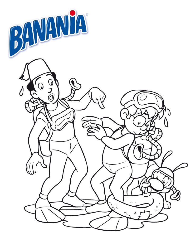 Coloriage BANANIA