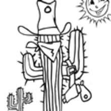Coloriage GRATUIT WESTERN - Coloriage GRATUIT - Coloriage