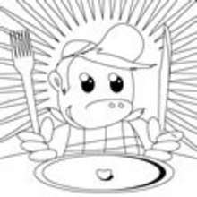 Coloriage d'un chef cuisinier