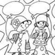 Coloriage GRATUIT AMITIE