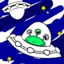 Coloriage d'une fus�e spatiale
