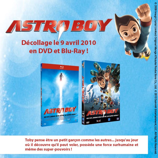 Découvre les DVD et Blu-Ray d'Astro Boy !