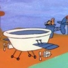 Le plongeoir et la baignoire