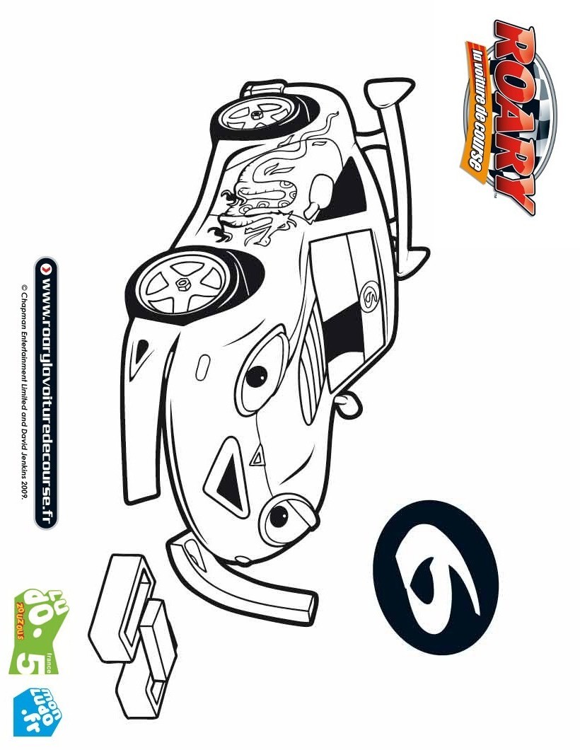 Coloriage de DRIFTER la voiture de tuning