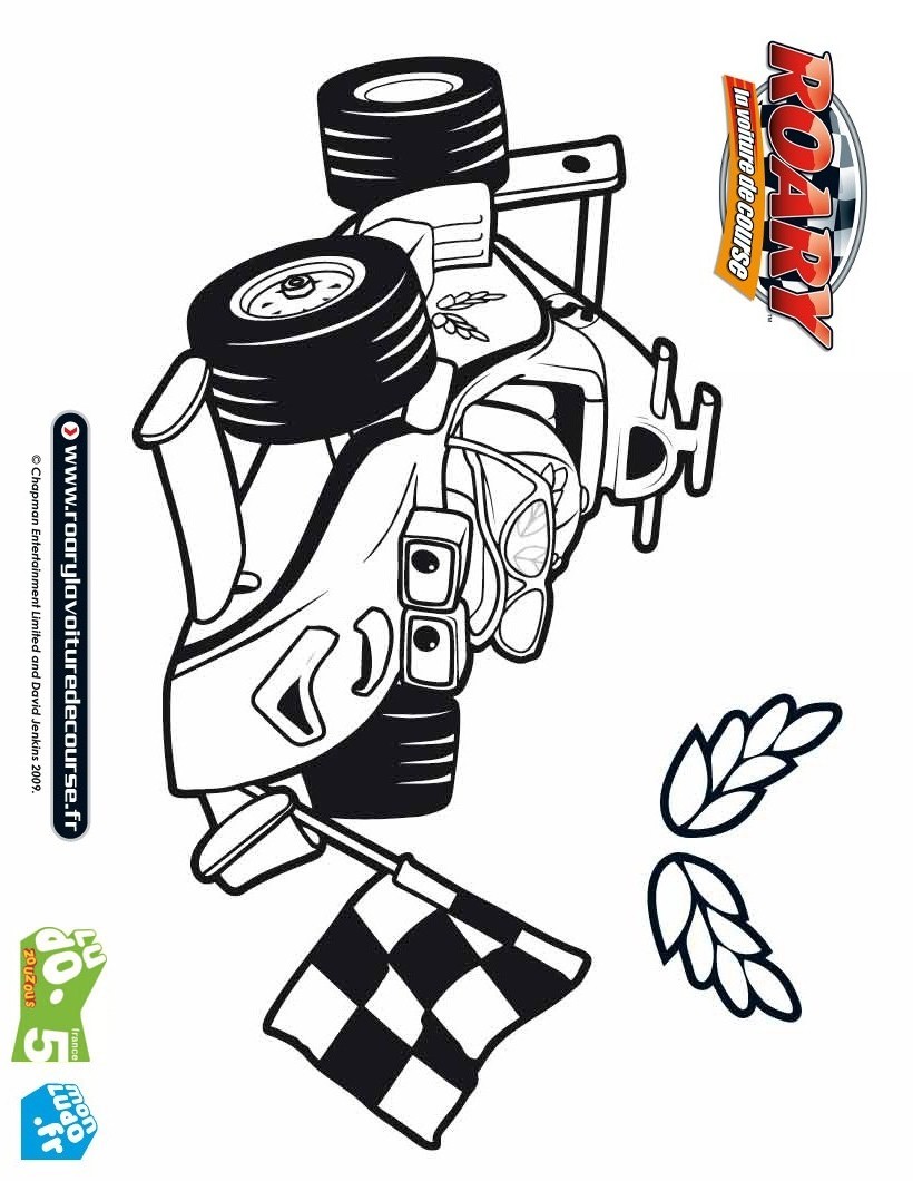 Coloriage de MAXI la formule 1