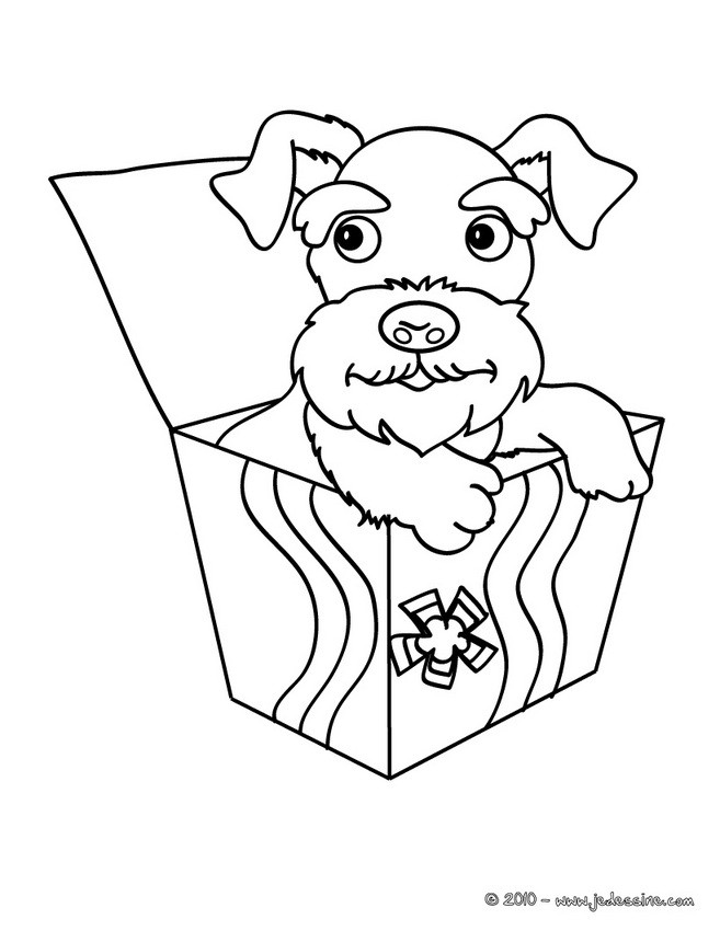 Coloriage gratuit de CHIEN