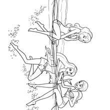Merliah et ses amies - Coloriage - Coloriage BARBIE - Coloriage BARBIE ET LE SECRET DES SIRÈNES - Coloriage de MERLIAH